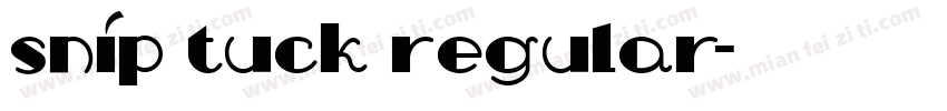 Snip Tuck Regular字体转换